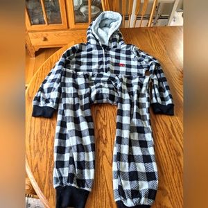 Unisex Children's place one piece buffalo check pajamas